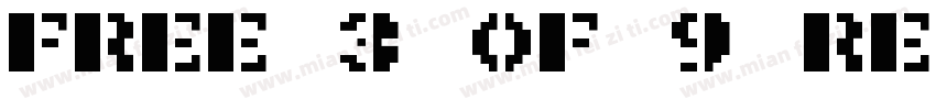 Free 3 of 9 Regular字体转换